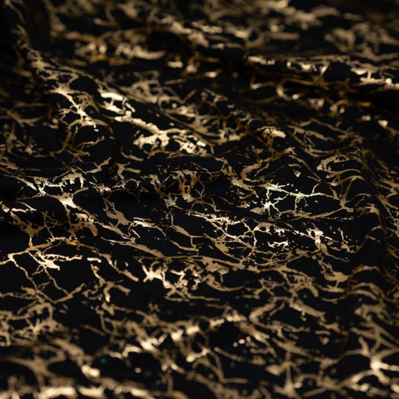 1 Yard Cracked Foil Printed Fabric 36" x 58/60" Length by Width